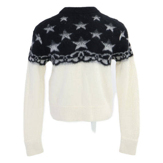 CHANEL シャネル 【美品/23AW】P74520K10862 カシミヤ/シルク混 ココマークxスター ニットセーター トップス