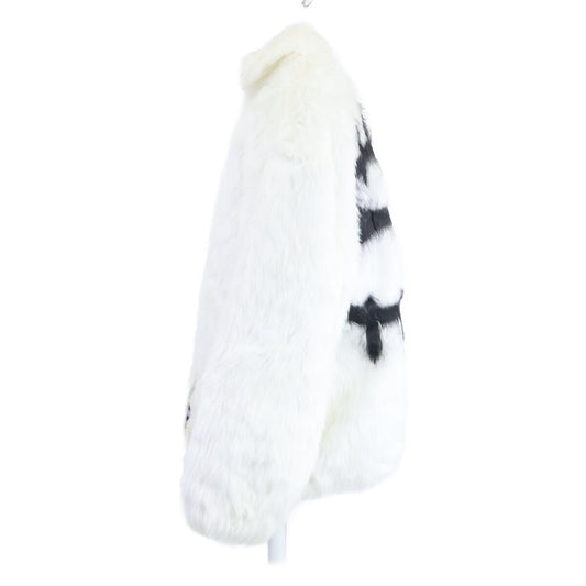 BALENCIAGA バレンシアガ 【美品/国内正規】721789 Back BB Fur Coat Jacket バックロゴ エコファー コート ジャケット