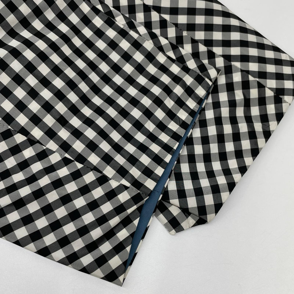 HERNO ヘルノ PA0020D ブルー×ホワイト チェック リバーシブルコート コート