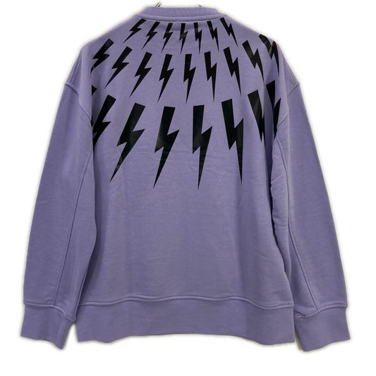 21SS Purple Print Thunder Pattern Trainer Top Men's