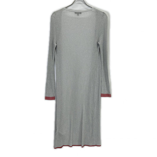 rag&bone ラグアンドボーン F8-W284606KB ライトグレー×レッド ラメニット リブロングカーディガン トップス S