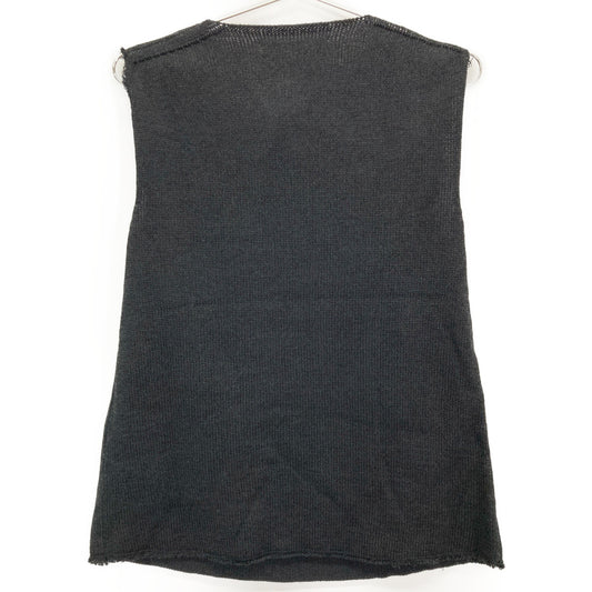 JIL SANDER JSWS751308 Black Knit Sleeveless Top