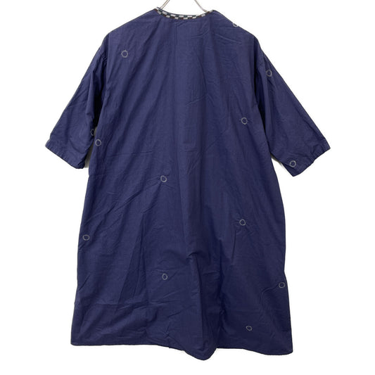 Haat HA82FJ570 Purple Half Sleeve Embroidered Dress