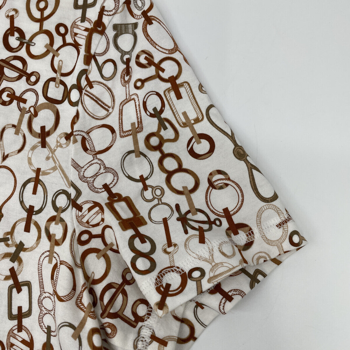 HERMES 23SS Bit Pattern Short Sleeve Shirt Dress