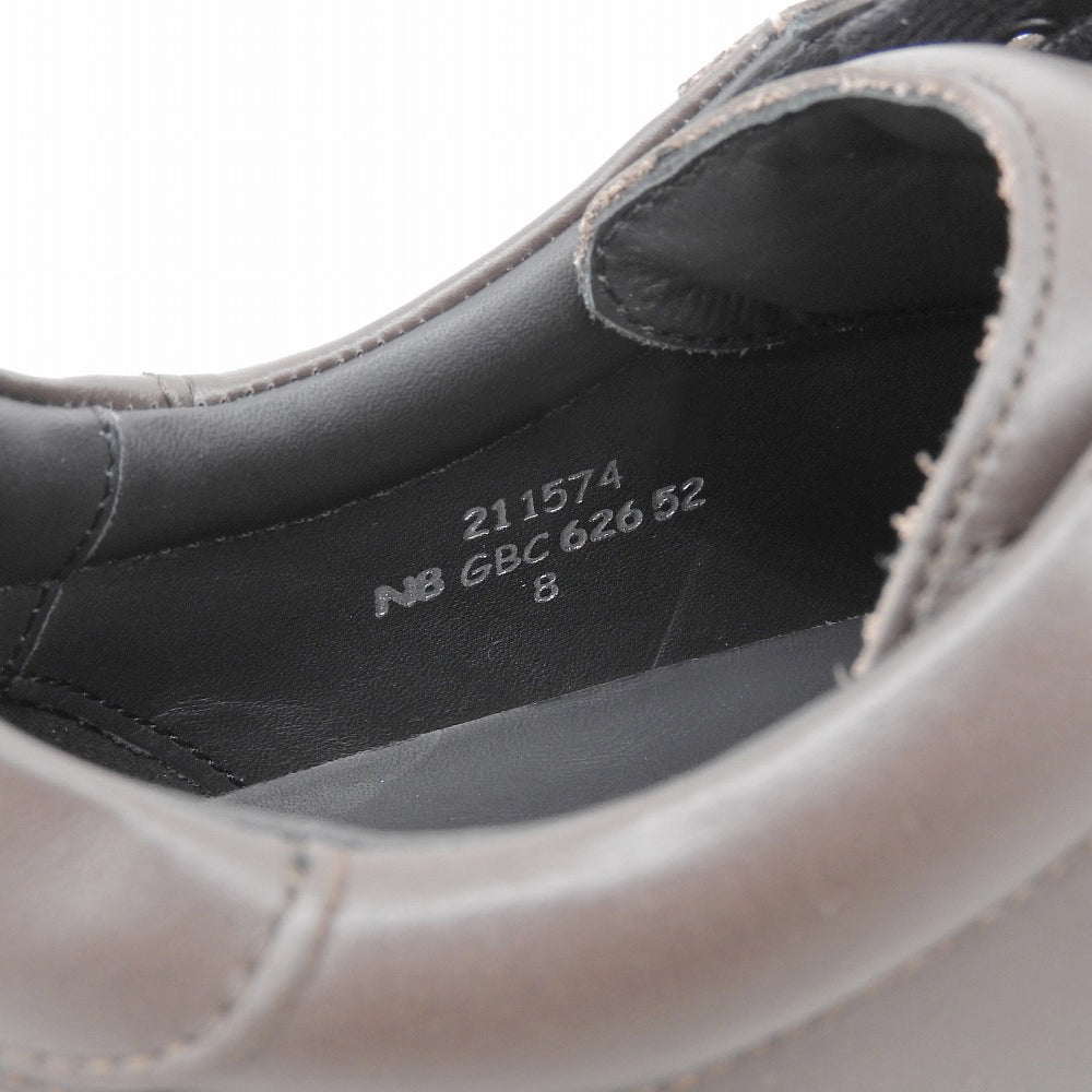 J.M. WESTON ジェイエムウエストン 新品同様 スムースカーフ On My Way レザースニーカー シューズ メンズ ダークブラウン 27.5cm シューズ 8