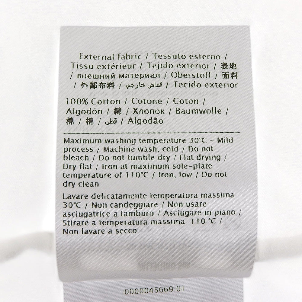 VALENTINO ヴァレンティノ 美品 ロゴ コットン Tシャツ トップス レディース 白 ホワイト XS SB3MG07D3V6 トップス XS