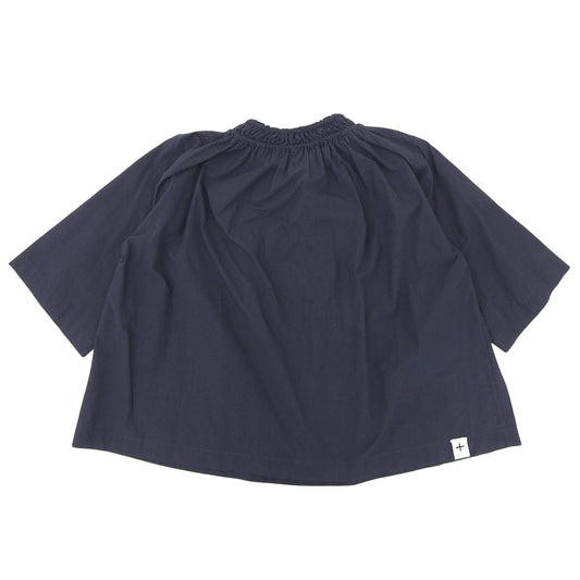 JIL SANDER+ Jil Sander Plus Excellent Condition Gathered Cotton Blouse Top Women's Navy 32 J40NC0103 23SS Top