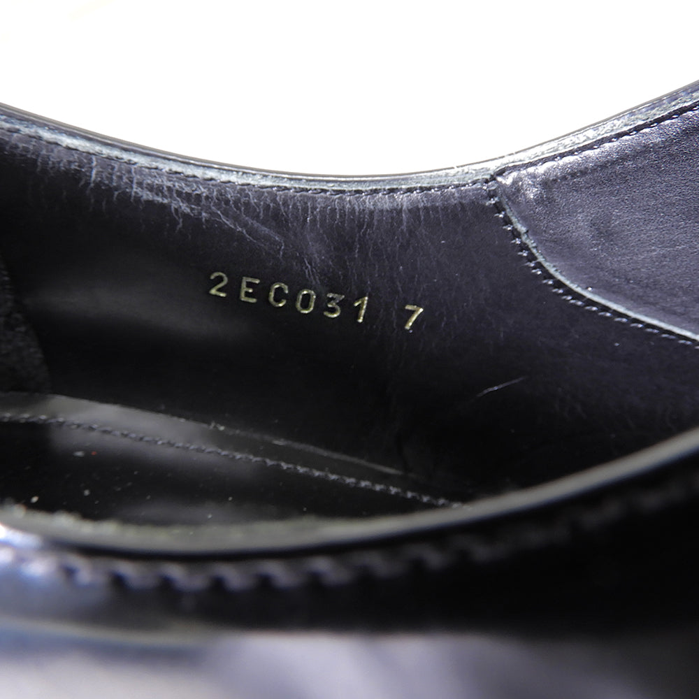 PRADA プラダ パテントレザー ストレートチップ シューズ メンズ 黒 ブラック 7 2EC031 シューズ 7