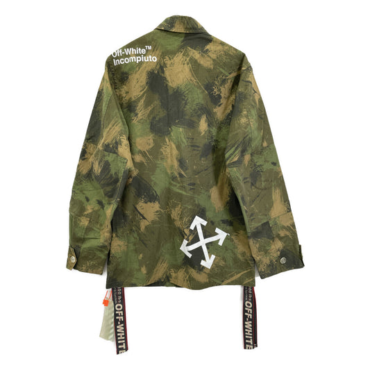 OFF-WHITE オフホワイト 19AW PAINTBRUSH オーバーサイズ カモフラ ジャケット ジャケット