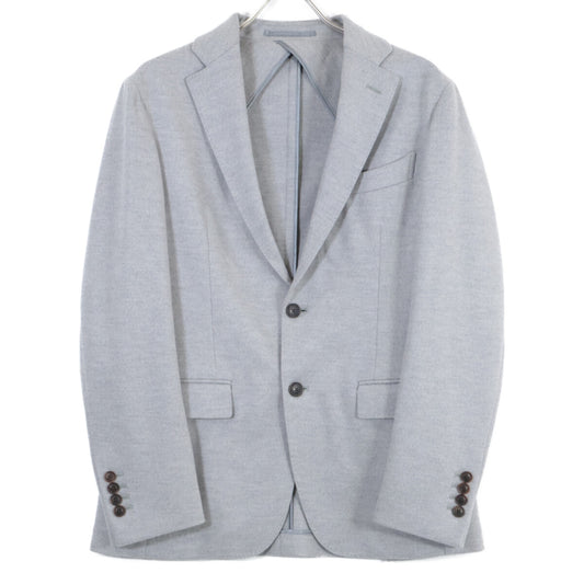 Light Gray Wool Flannel Smooth Setup Suit Setup 48 Men's