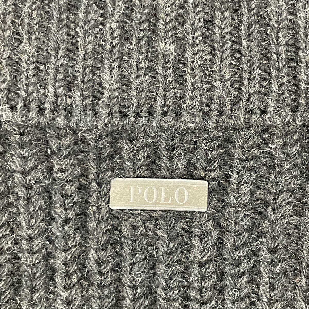 POLO RALPH LAUREN ポロ ラルフローレン ブラック ウールカシミヤ 中綿 ニット ブルゾン ジャケット L