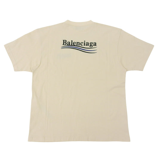 BALENCIAGA Balenciaga Excellent Condition Cotton Campaign Logo T-Shirt Top Men's Yellowish S 641665 21ss