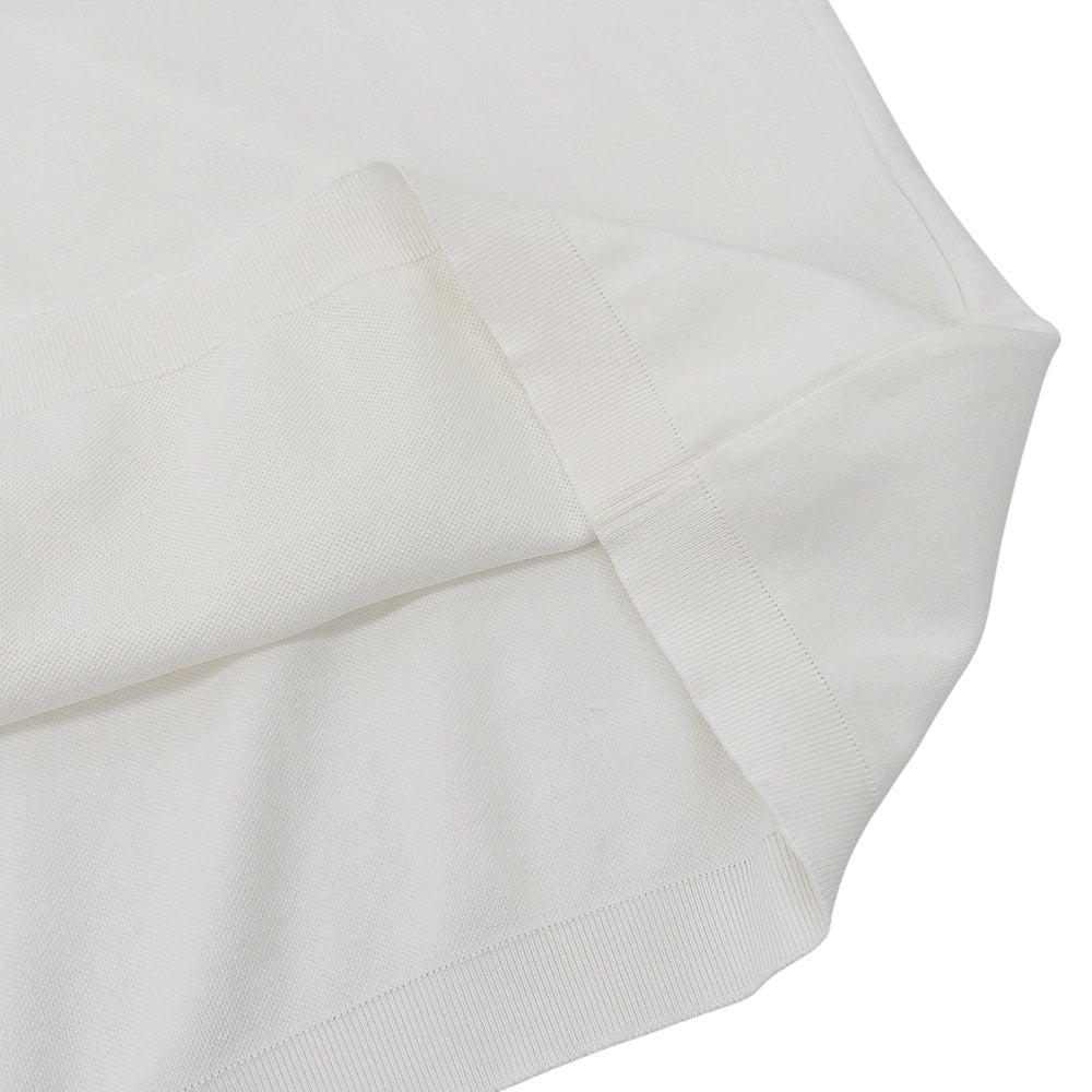 HERNO ヘルノ 美品 ジャージニットエフェクトS/Sクルーネックカットソー コットン トップス メンズ 白 ホワイト 48 トップス 48