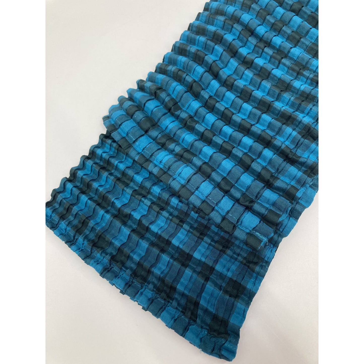 MeISSEYMIYAKE ミーイッセイミヤケ 23SS MI31FO262 ブルー チェック ワッフル シャツブラウス トップス 記載なし