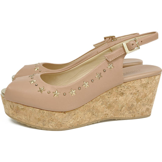 JIMMY CHOO ジミーチュウ スタースタッズ ウェッジサンダル シューズ