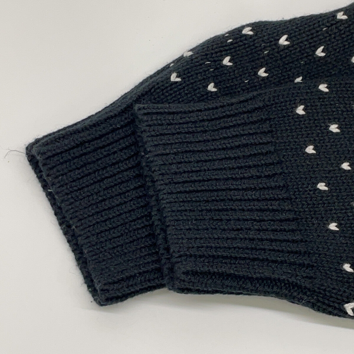 POLO RALPH LAUREN ポロ ラルフローレン ブラック カシミヤ混 スノーフレーク カーディガン トップス XL