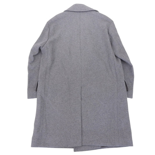 HUGOBOSS ヒューゴボス 美品 チェスターコート ウール アウター メンズ グレー 52 コート