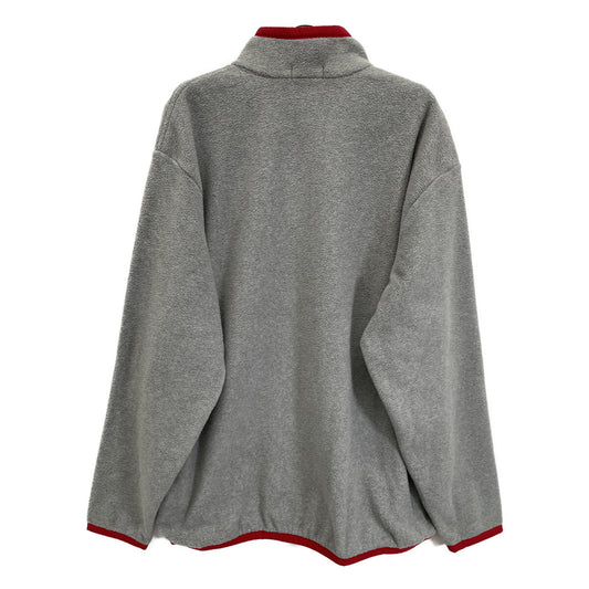 Gray Half-Zip Fleece Top XXL Men's