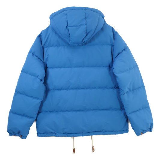 710907639002 Blue Hooded Down Jacket L Men's