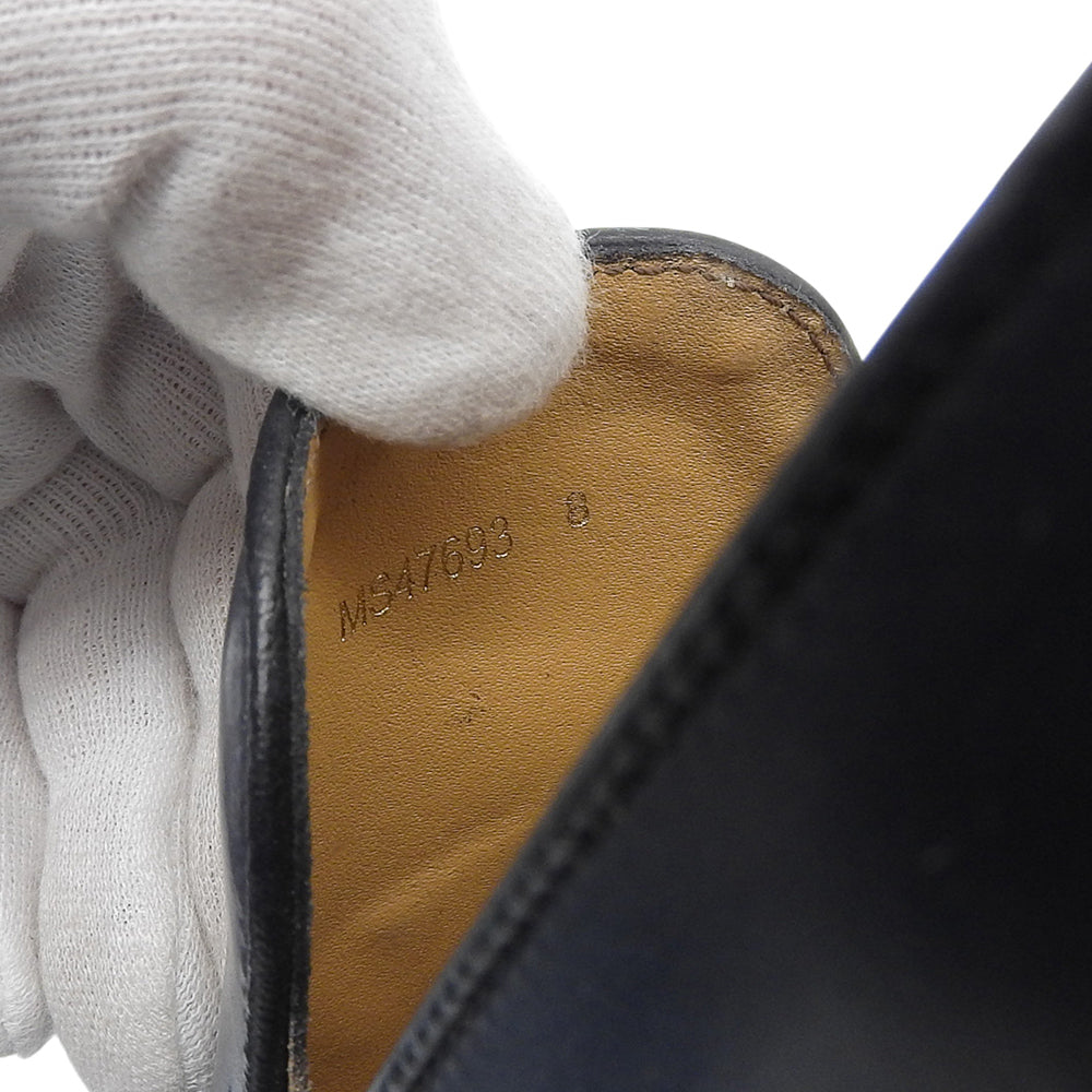 a.testoni ア テストーニ 新品同様 タッセル ローファー シューズ メンズ インディゴ 8 MS47693 シューズ 8