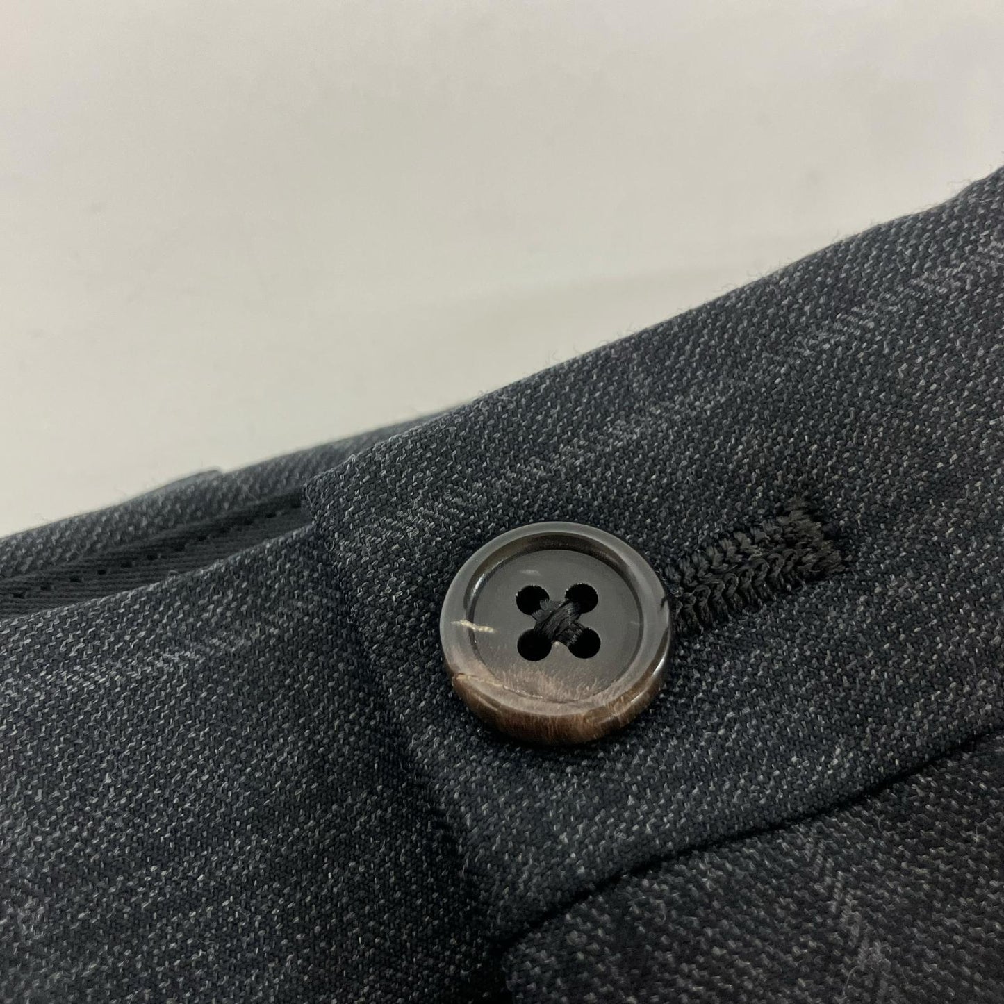POLO RALPH LAUREN Gray Wool Glen Check Straight Pants Bottoms 34