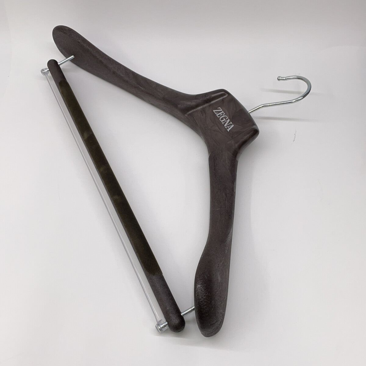 ZEGNA ゼニア ダークグレー×ピンク トロフェオ ストライプ 3Pスーツ スーツ セットアップ 56/60