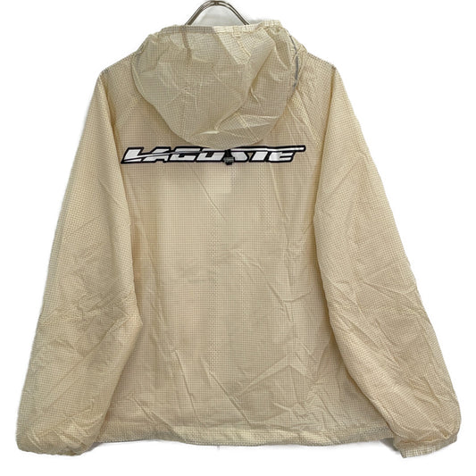 Lacoste BH0122-99 Beige grid nylon zip-up jacket Jacket