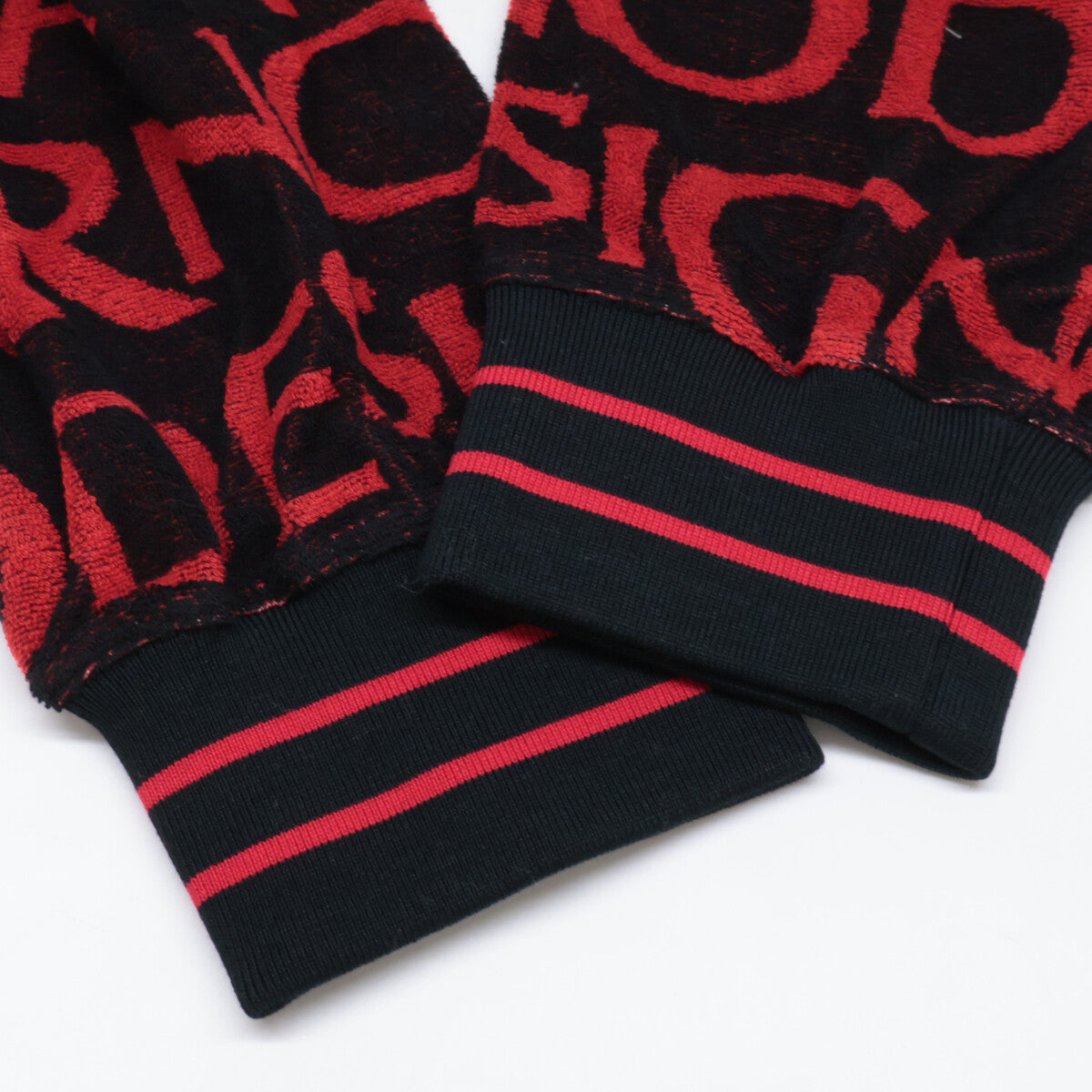 BARNI VARNO バーニヴァーノ レッド×ブラック BSS-LST4224 22SS パイルジャガード トレーナー トップス LL