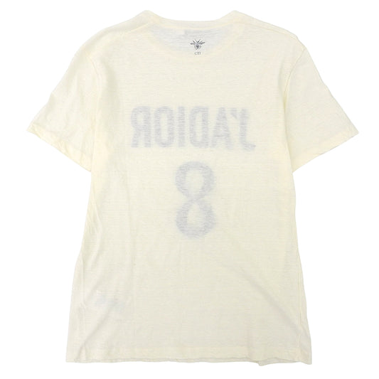 Christian Dior JA'DIOR 8 Logo Short Sleeve Cotton T-shirt Top Women's Ivory XS 843T03TC428 Top