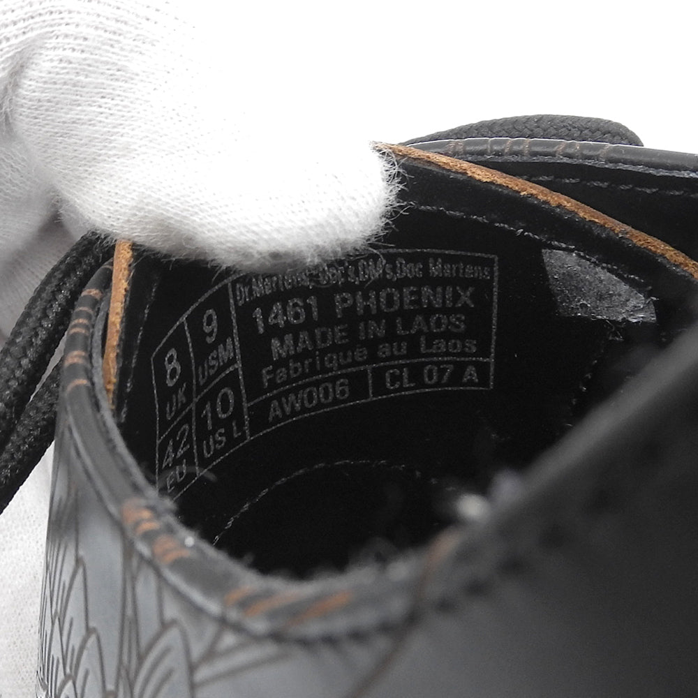 Dr.Martens ドクターマーチン 美品 PHOENIX 3 ホール シューズ メンズ ブラック 8 1461 シューズ 8(UK)