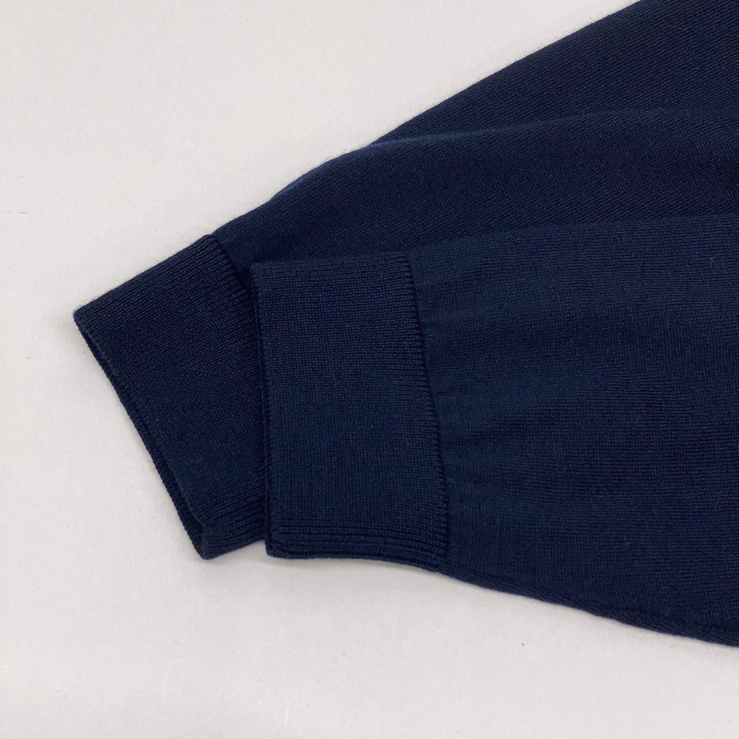 10241501 Navy Crew Neck Long Sleeve Knit Top S Men's