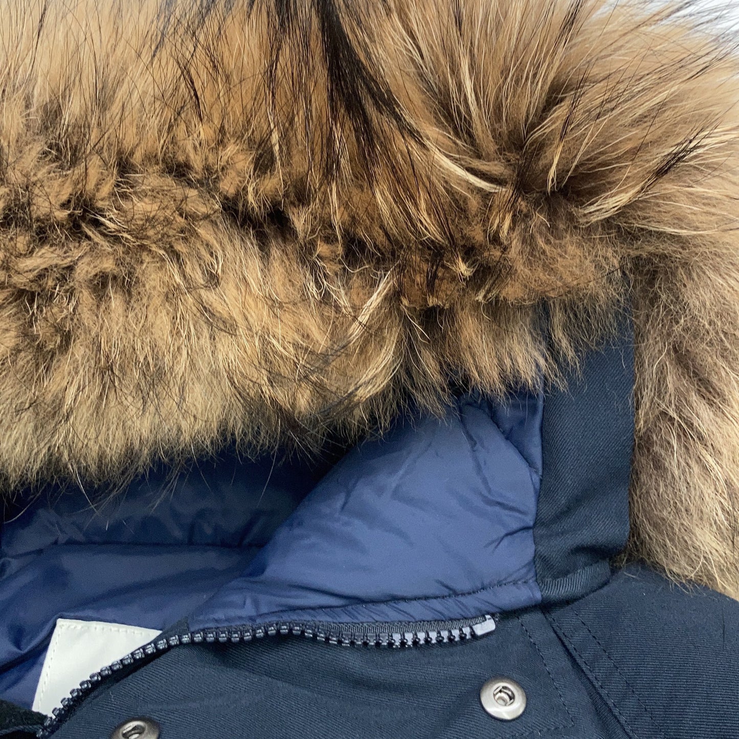 PYRENEX ピレネックス HMK009 ネイビー アヌシー ファー付ダウンジャケット ジャケット S