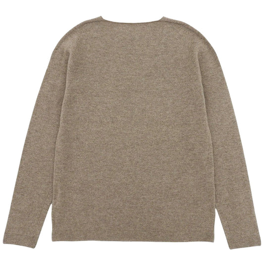 TOYOBOSHI トウヨウボウシ 新品同様 糸衣 KIDO カシミヤ100% Vネックニットトップス レディース ブラウン 1 10IT-PC0011 トップス