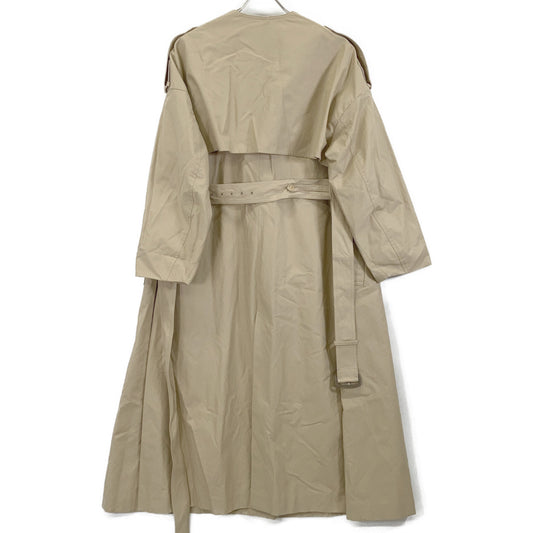ebure Beige 2910200016 Collarless Trench Coat