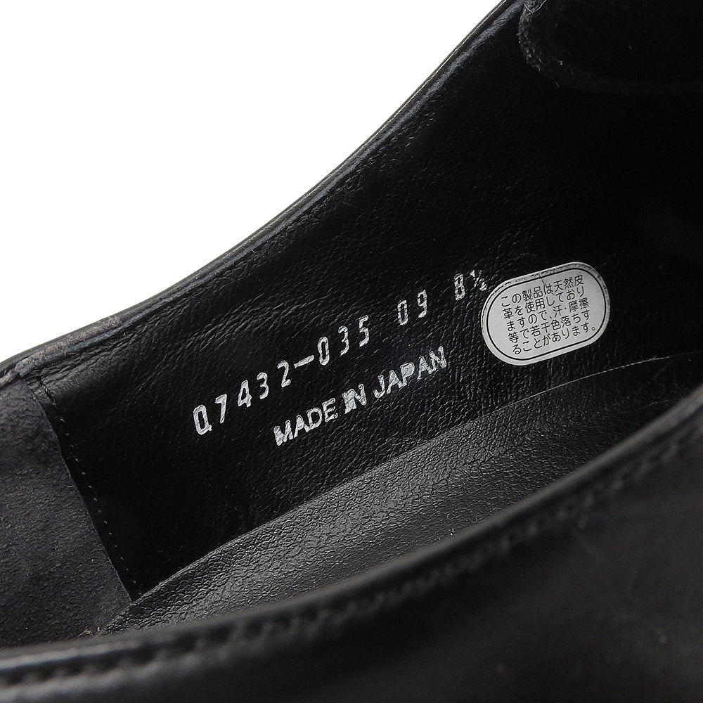 三陽山長 サンヨウヤマチョウ 柔介 JUSUK ストレートチップシューズ メンズ ブラック 8 1/2 Q7432-035-09 シューズ 8 1/2