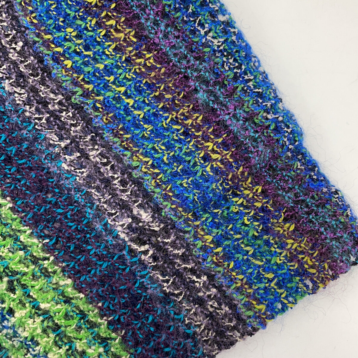 MISSONI Multi-color Green Wool x Mohair Knit Jacket