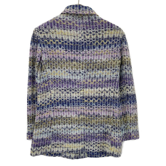 MISSONI Missoni Blue Multicolor Linen Jacket Jacket