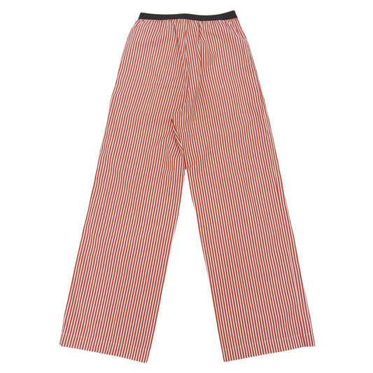 Plan C Beautiful Cotton Stripe Wide Leg Pants Bottoms Ladies White x Red 36 PNCAB03L00TC039 Bottoms 36