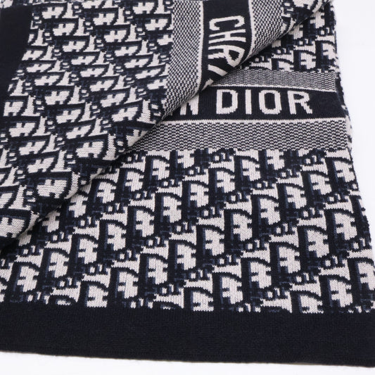 Christian Dior クリスチャンディオール 国内正規 15DOB201I099 カシミヤ混 オブリーク柄 マフラー マフラー