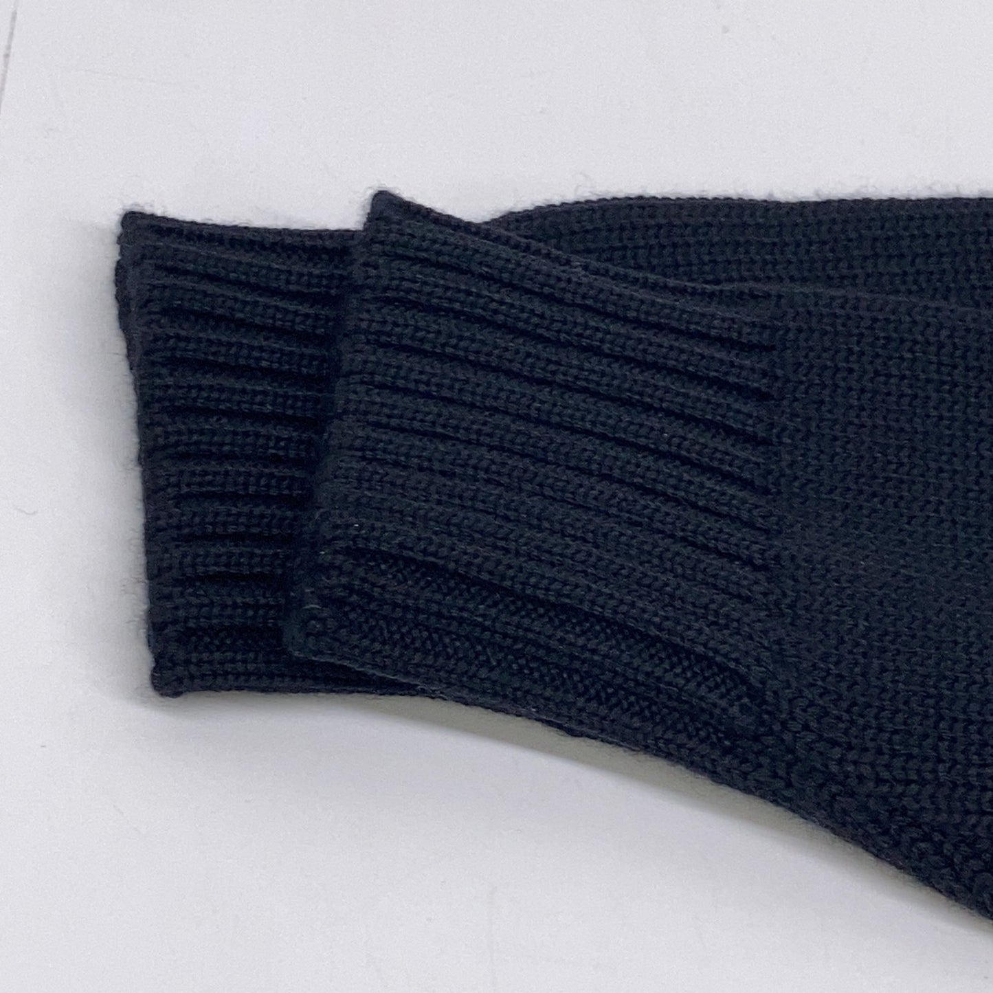 ZANONE 810100 ZR229 Black 5 Gauge Wool Stand Collar Knit Cardigan CHIOTO SLIM FIT Tops 48