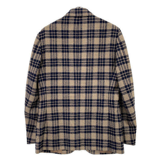 Stile Latino スティレラティーノ ネイビーベージュ GUVINCENZO35 GM21999 ウールナイロン チェック ジャケット ジャケット