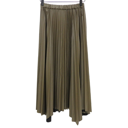美品 SYNTHETIC LEATHER 百褶裙 半身裙 女士 棕色 36 24AW 半身裙 36 女士
