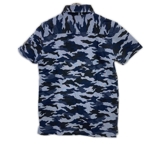Camo Short Sleeve Polo Shirt Tops 46 Men's