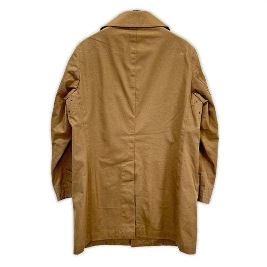 SHIPS Beige Loro Piana Fabric Padded Liner Stand Collar Coat