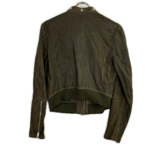 DIESEL ディーゼル カーキ ラムレザー ラーダース ブルゾン ジャケット