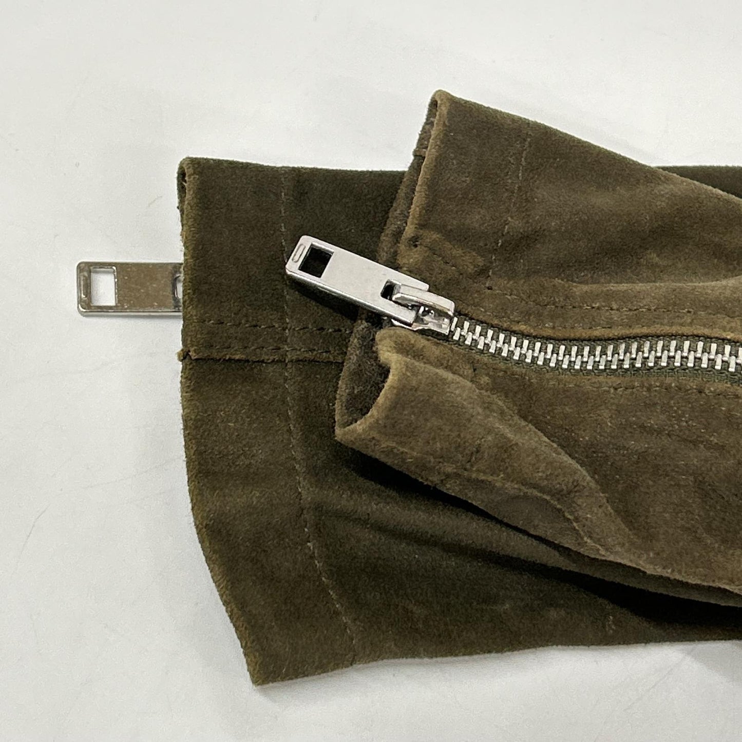DIESEL ディーゼル カーキ ラムレザー ラーダース ブルゾン ジャケット