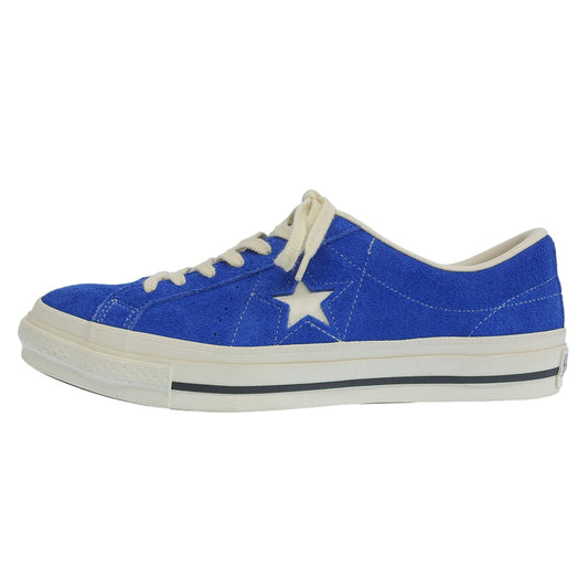 CONVERSE コンバース 新品同様 ONE STAR J SUEDE 50th記念モデル スニーカー シューズ メンズ ブルー 25.0cm シューズ