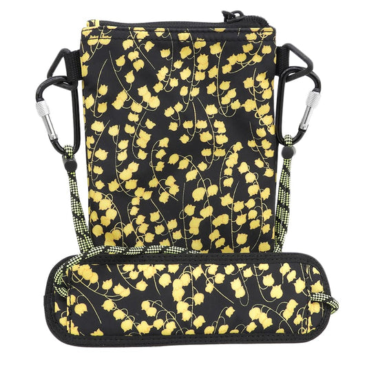 GANNI ガニー 美品 ブラック×イエロー スズランモチーフ ショルダーバッグ レディース ショルダーバッグ