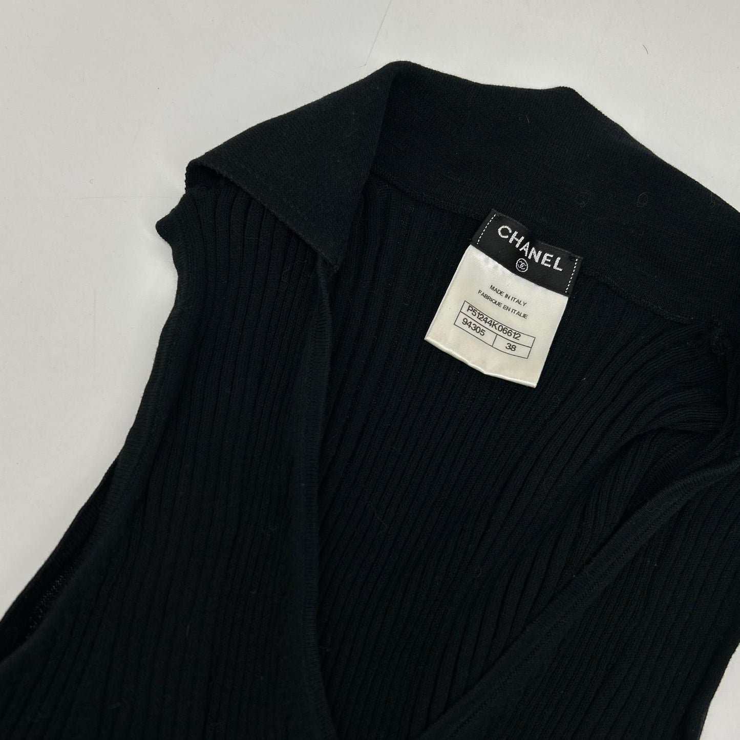 CHANEL シャネル 15SS P51244K06612 ブラック スキッパー ノースリーブニット トップス