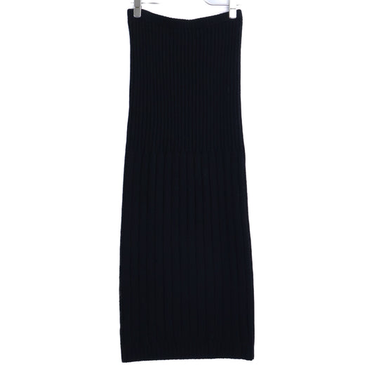 CHANEL シャネル 【国内正規】99A P14103V00671 ウール リブニット ロング スカート
